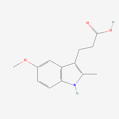 3-(5-methoxy-2-methyl-1H-indol-3-yl)propanoic acid (CAS: 39972-31-1) - Chemical Structure and Molecular Formula 
