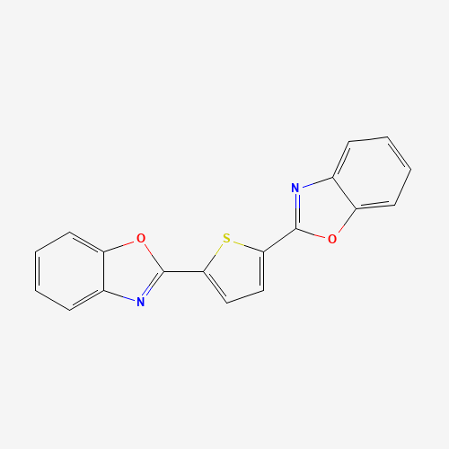 2-[5-(1,3-benzoxazol-2-yl)thiophen-2-yl]-1,3-benzoxazole (CAS: 2866-43-5) - Chemical Structure and Molecular Formula 