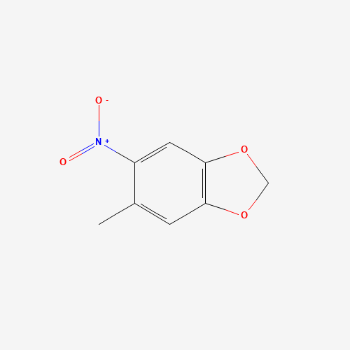 5-methyl-6-nitro-1,3-benzodioxole (CAS: 32996-27-3) - Chemical Structure and Molecular Formula 