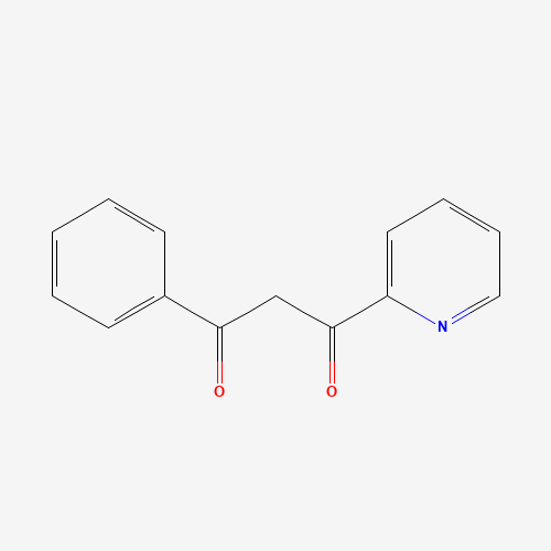 1-phenyl-3-pyridin-2-ylpropane-1,3-dione (CAS: 10472-94-3) - Chemical Structure and Molecular Formula 