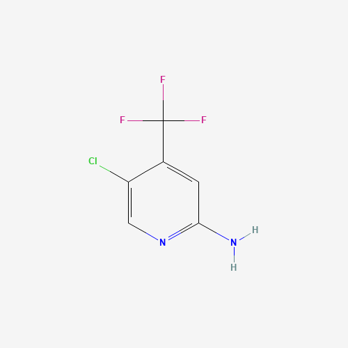 5-chloro-4-(trifluoromethyl)pyridin-2-amine (CAS: 1095823-39-4) - Chemical Structure and Molecular Formula 