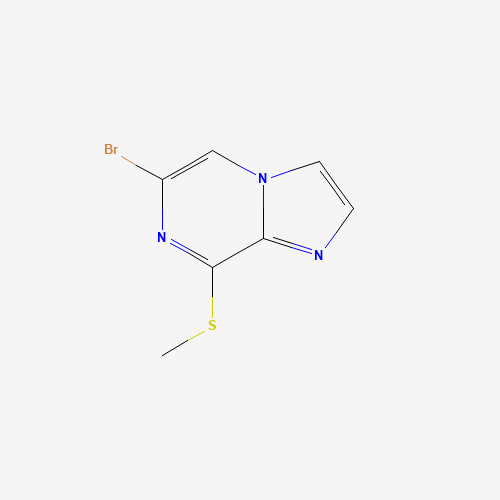 6-bromo-8-methylsulfanylimidazo[1,2-a]pyrazine (CAS: 887475-71-0) - Chemical Structure and Molecular Formula 