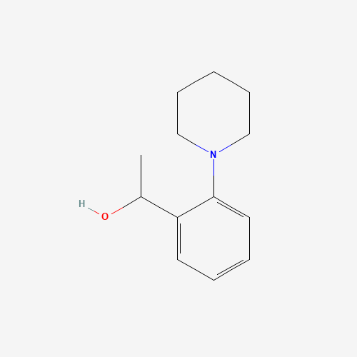 1-(2-piperidin-1-ylphenyl)ethanol (CAS: 78648-37-0) - Chemical Structure and Molecular Formula 
