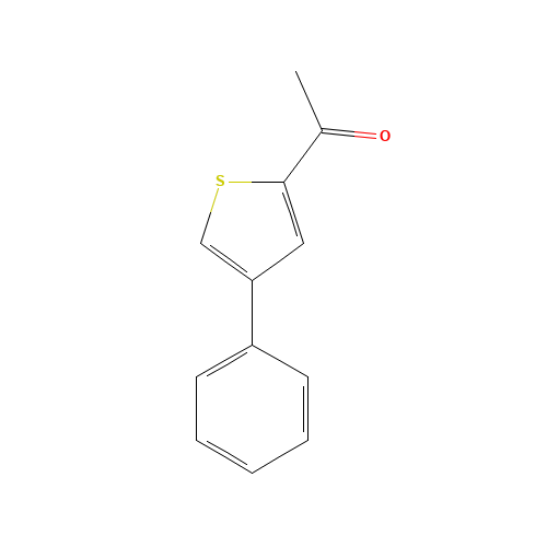 1-(4-phenylthiophen-2-yl)ethanone (CAS: 26170-93-4) - Chemical Structure and Molecular Formula 