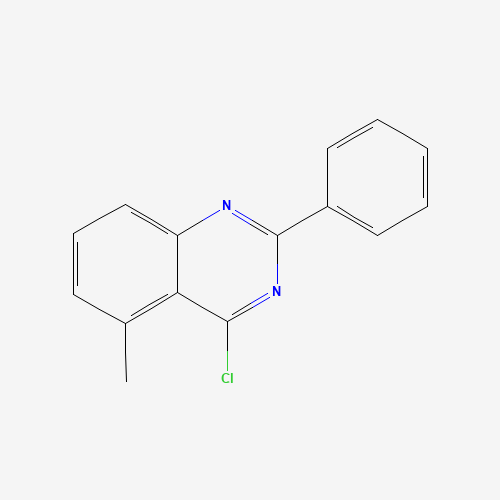 4-chloro-5-methyl-2-phenylquinazoline chemical structure 4-chloro-5-methyl-2-phenylquinazoline (CAS: 885277-13-4) - Chemical Structure and Molecular Formula