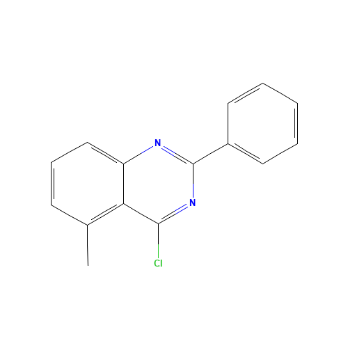 4-chloro-5-methyl-2-phenylquinazoline (CAS: 885277-13-4) - Chemical Structure and Molecular Formula 