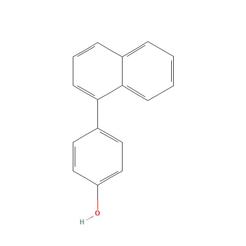 4-naphthalen-1-ylphenol (CAS: 92964-54-0) - Chemical Structure and Molecular Formula 