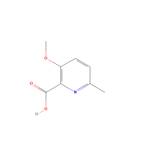3-methoxy-6-methylpyridine-2-carboxylic acid (CAS: 95109-37-8) - Chemical Structure and Molecular Formula 