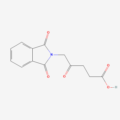 5-(1,3-dioxoisoindol-2-yl)-4-oxopentanoic acid (CAS: 92632-81-0) - Chemical Structure and Molecular Formula 
