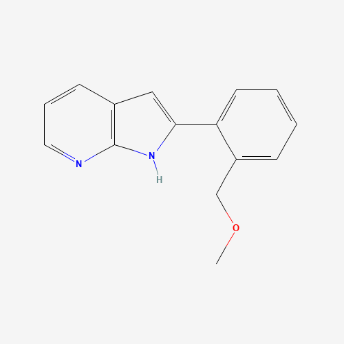 2-[2-(methoxymethyl)phenyl]-1H-pyrrolo[2,3-b]pyridine (CAS: 1346526-05-3) - Chemical Structure and Molecular Formula 