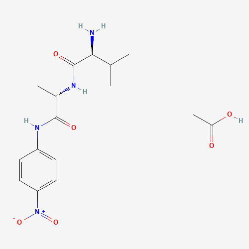 acetic acid;2-amino-3-methyl-N-[1-(4-nitroanilino)-1-oxopropan-2-yl]butanamide (CAS: 108321-94-4) - Related Chemical Product