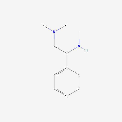 N,N',N'-trimethyl-1-phenylethane-1,2-diamine (CAS: 858523-65-6) - Chemical Structure and Molecular Formula 