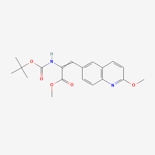 methyl 3-(2-methoxyquinolin-6-yl)-2-[(2-methylpropan-2-yl)oxycarbonylamino]prop-2-enoate (CAS: 623147-13-7) - Related Chemical Product
