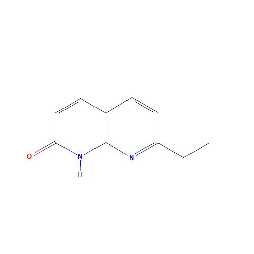 7-ethyl-1H-1,8-naphthyridin-2-one (CAS: 69587-76-4) - Chemical Structure and Molecular Formula 