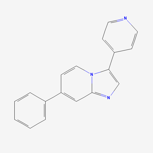 7-phenyl-3-pyridin-4-ylimidazo[1,2-a]pyridine (CAS: 622402-28-2) - Chemical Structure and Molecular Formula 