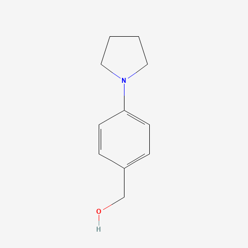 (4-pyrrolidin-1-ylphenyl)methanol (CAS: 676245-12-8) - Chemical Structure and Molecular Formula 