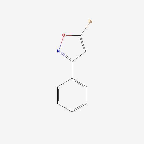 5-bromo-3-phenyl-1,2-oxazole (CAS: 3356-92-1) - Chemical Structure and Molecular Formula 