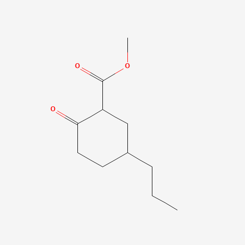 methyl 2-oxo-5-propylcyclohexane-1-carboxylate (CAS: 942414-11-1) - Chemical Structure and Molecular Formula 