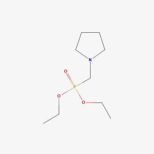 1-(diethoxyphosphorylmethyl)pyrrolidine (CAS: 51868-96-3) - Chemical Structure and Molecular Formula 