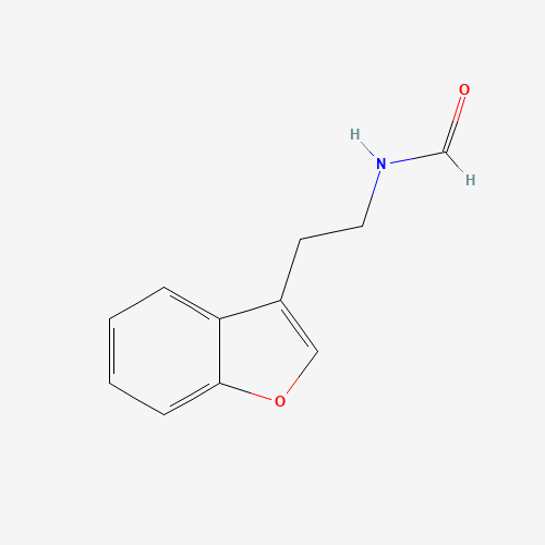 N-[2-(1-benzofuran-3-yl)ethyl]formamide (CAS: 100480-86-2) - Chemical Structure and Molecular Formula 