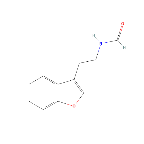 N-[2-(1-benzofuran-3-yl)ethyl]formamide (CAS: 100480-86-2) - Chemical Structure and Molecular Formula 