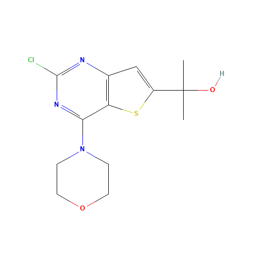 2-(2-chloro-4-morpholin-4-ylthieno[3,2-d]pyrimidin-6-yl)propan-2-ol (CAS: 1033743-25-7) - Related Chemical Product