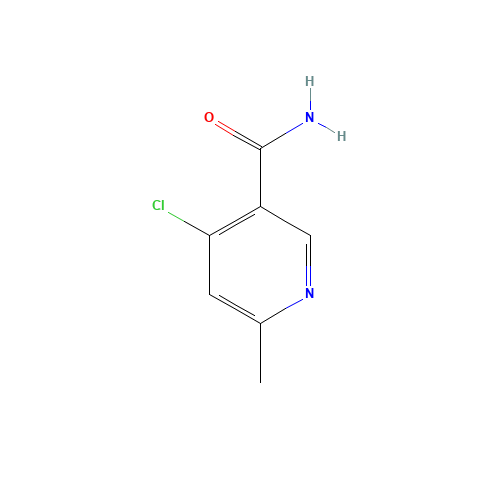 4-chloro-6-methylpyridine-3-carboxamide (CAS: 473255-51-5) - Chemical Structure and Molecular Formula 
