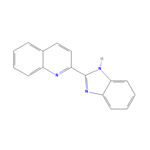 2-(1H-benzimidazol-2-yl)quinoline (CAS: 14044-48-5) - Chemical Structure and Molecular Formula 
