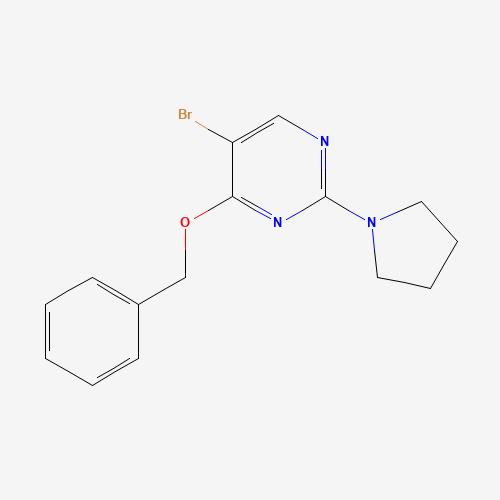 5-bromo-4-phenylmethoxy-2-pyrrolidin-1-ylpyrimidine (CAS: 885952-21-6) - Related Chemical Product