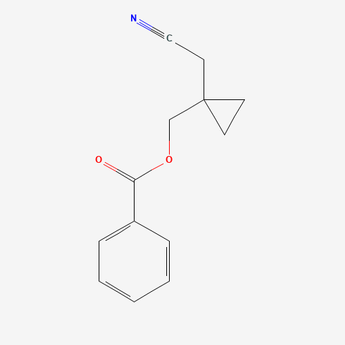 [1-(cyanomethyl)cyclopropyl]methyl benzoate (CAS: 142148-12-7) - Chemical Structure and Molecular Formula 