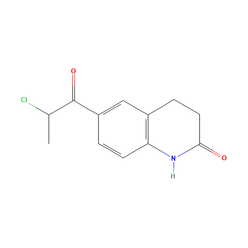 6-(2-chloropropanoyl)-3,4-dihydro-1H-quinolin-2-one (CAS: 62618-75-1) - Chemical Structure and Molecular Formula 
