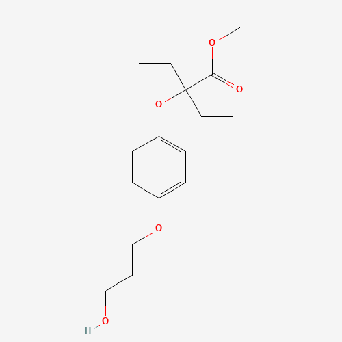 methyl 2-ethyl-2-[4-(3-hydroxypropoxy)phenoxy]butanoate (CAS: 653563-86-1) - Related Chemical Product