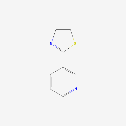 2-pyridin-3-yl-4,5-dihydro-1,3-thiazole (CAS: 3919-80-0) - Chemical Structure and Molecular Formula 