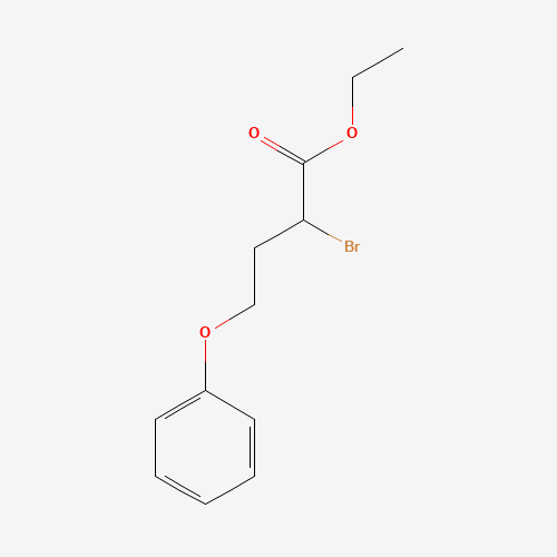 ethyl 2-bromo-4-phenoxybutanoate (CAS: 200632-10-6) - Chemical Structure and Molecular Formula 