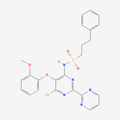 N-[6-chloro-5-(2-methoxyphenoxy)-2-pyrimidin-2-ylpyrimidin-4-yl]-3-phenylpropane-1-sulfonamide (CAS: 218601-34-4) - Related Chemical Product