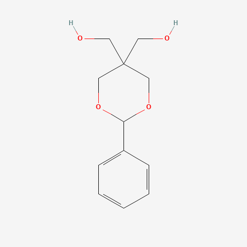 [5-(hydroxymethyl)-2-phenyl-1,3-dioxan-5-yl]methanol (CAS: 2425-41-4) - Chemical Structure and Molecular Formula 