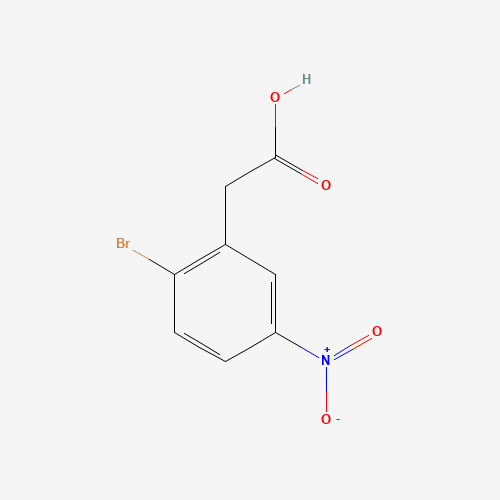 2-(2-bromo-5-nitrophenyl)acetic acid (CAS: 52427-03-9) - Chemical Structure and Molecular Formula 