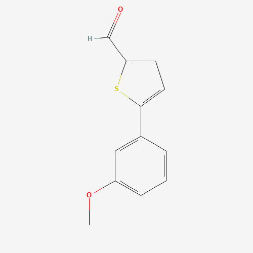 5-(3-methoxyphenyl)thiophene-2-carbaldehyde (CAS: 249504-37-8) - Chemical Structure and Molecular Formula 