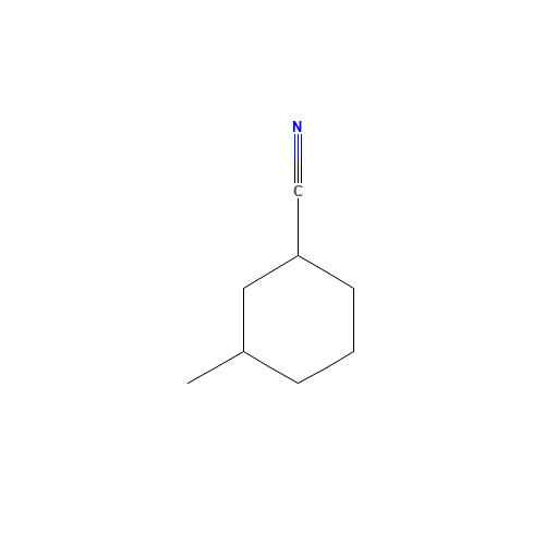 3-methylcyclohexane-1-carbonitrile (CAS: 38857-62-4) - Chemical Structure and Molecular Formula 
