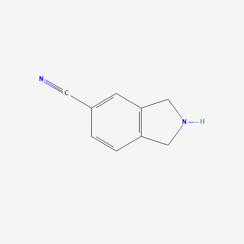 2,3-dihydro-1H-isoindole-5-carbonitrile (CAS: 263888-58-0) - Chemical Structure and Molecular Formula 