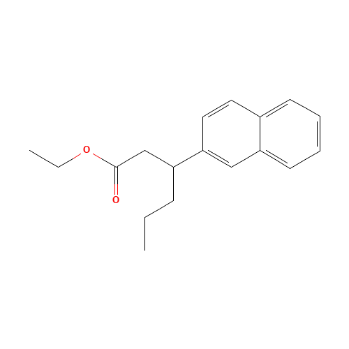 ethyl 3-naphthalen-2-ylhexanoate (CAS: 1332896-02-2) - Chemical Structure and Molecular Formula 