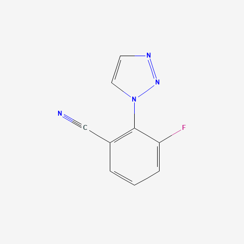 3-fluoro-2-(triazol-1-yl)benzonitrile (CAS: 1293285-09-2) - Chemical Structure and Molecular Formula 