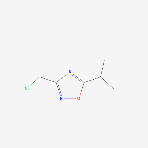 3-(chloromethyl)-5-propan-2-yl-1,2,4-oxadiazole (CAS: 189130-87-8) - Chemical Structure and Molecular Formula 