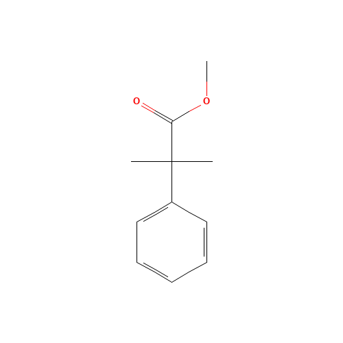 methyl 2-methyl-2-phenylpropanoate (CAS: 57625-74-8) - Chemical Structure and Molecular Formula 