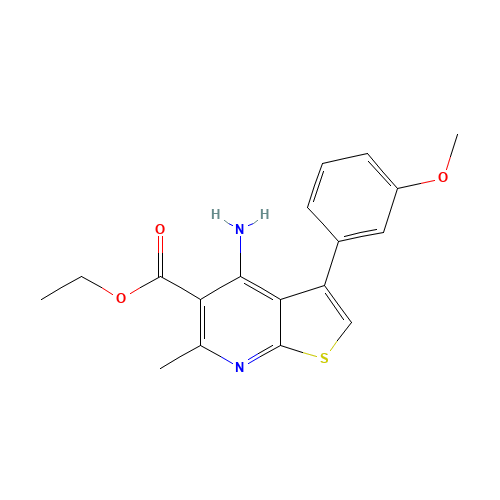 ethyl 4-amino-3-(3-methoxyphenyl)-6-methylthieno[2,3-b]pyridine-5-carboxylate (CAS: 1312594-17-4) - Related Chemical Product