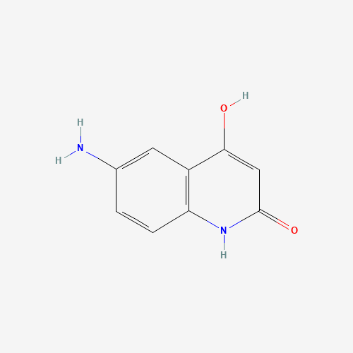 6-amino-4-hydroxy-1H-quinolin-2-one (CAS: 5045-89-6) - Chemical Structure and Molecular Formula 