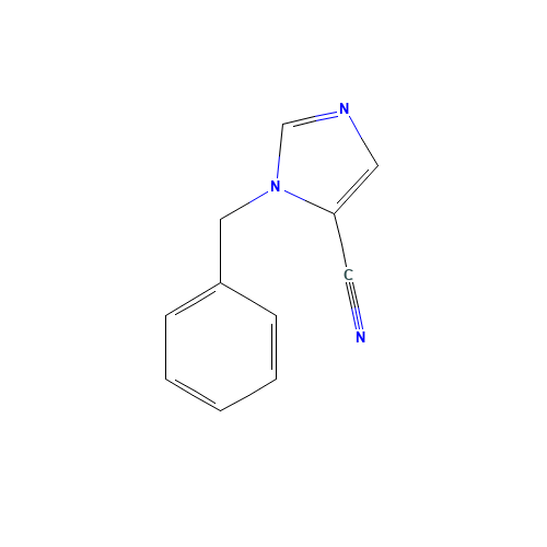 3-benzylimidazole-4-carbonitrile (CAS: 914781-69-4) - Chemical Structure and Molecular Formula 