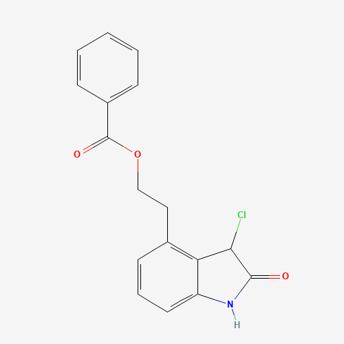 2-(3-chloro-2-oxo-1,3-dihydroindol-4-yl)ethyl benzoate (CAS: 139122-17-1) - Related Chemical Product