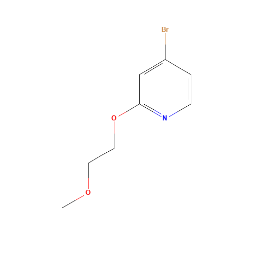 4-bromo-2-(2-methoxyethoxy)pyridine (CAS: 1289131-55-0) - Chemical Structure and Molecular Formula 