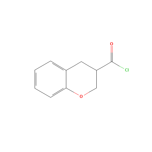 3,4-dihydro-2H-chromene-3-carbonyl chloride (CAS: 115822-58-7) - Chemical Structure and Molecular Formula 
